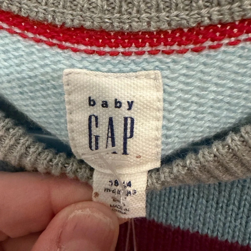 Baby GAP Colorful Striped Sweater Jumper - Picture 2 of 3